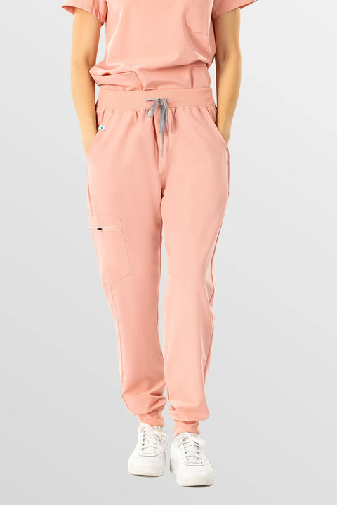 Eadflie Women's Multi-Pocket Jogger Workwear Pants 03 - Pink