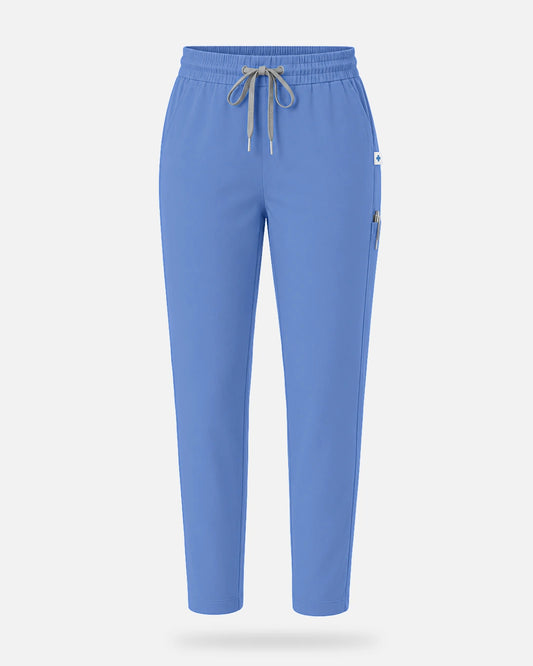 Ceil Blue – Eadflie Women's Slim Fit Tapered Cargo Uniform Pants – product image 67
