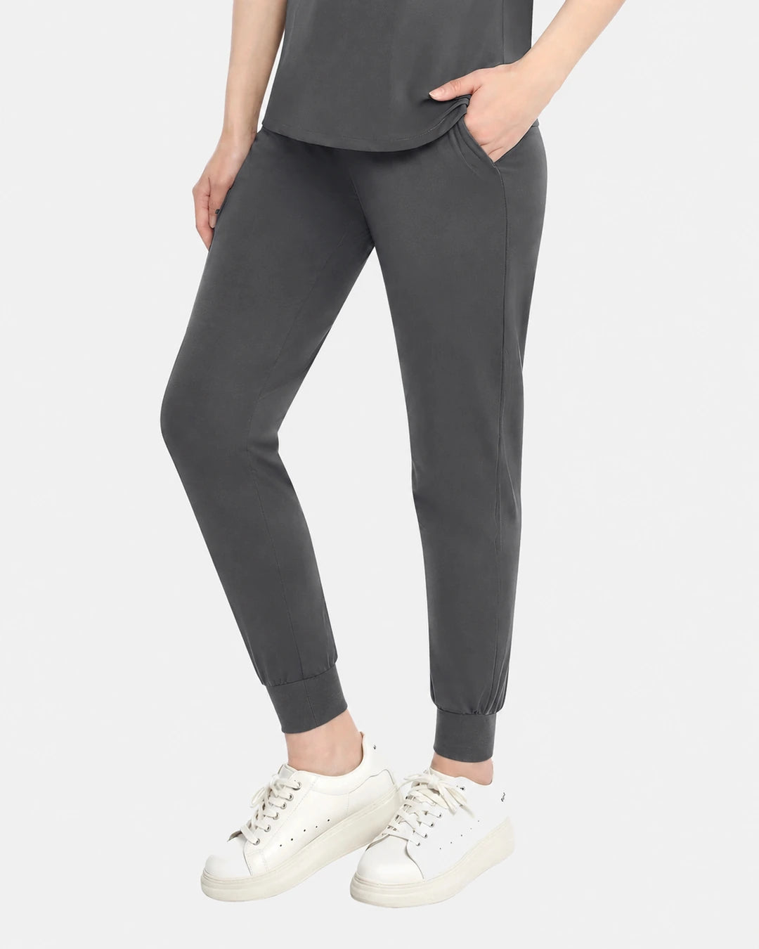 Heather Grey – Eadflie Women's Classic Jogger Uniform Pants – product image 92