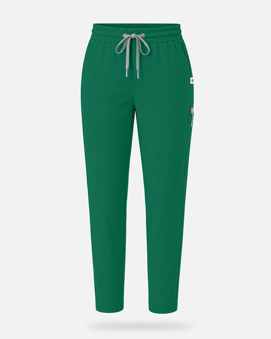 Hunter Green – Eadflie Women's Slim Fit Tapered Cargo Uniform Pants – product image 01