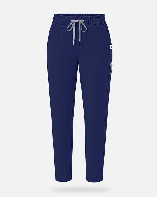 Navy Blue – Eadflie Women's Slim Fit Tapered Cargo Uniform Pants – product image 43