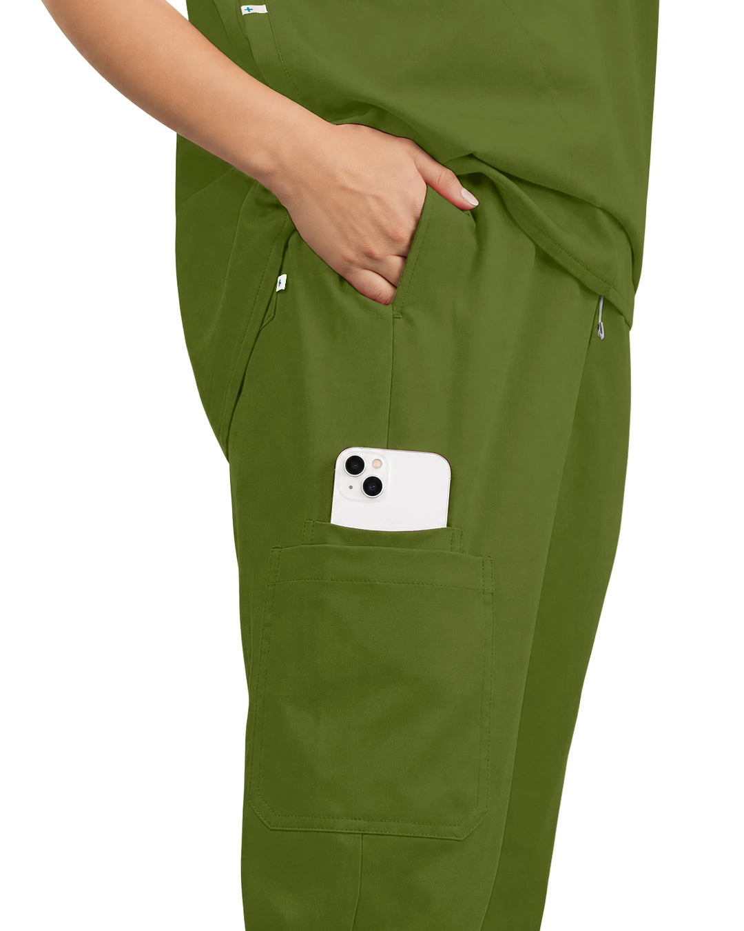 Olive Green – Eadflie Women's Tapered Jogger Uniform Pants – Soft Stretch Bottoms – product image 94