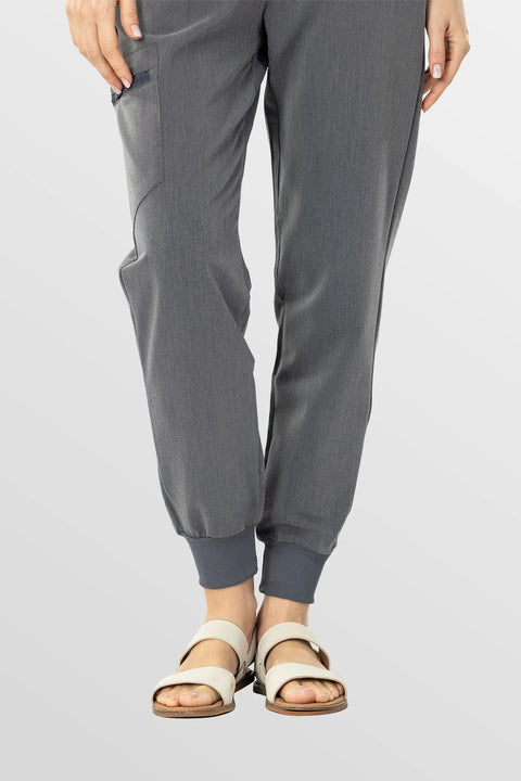 Eadflie Women's Multi-Pocket Jogger Workwear Pants 03 - Charcoal Grey