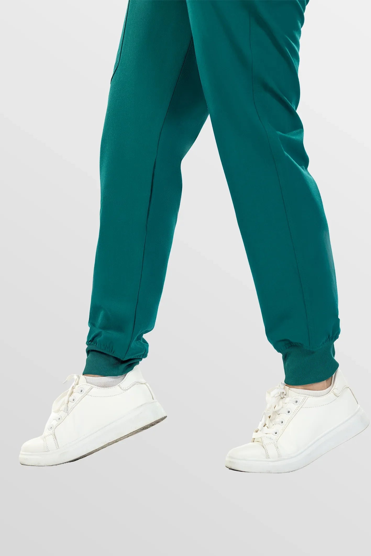 Green Eipnare Women's Zip-Front Sleeveless Scrub Jumpsuit - Stretch Medical Scrubs for Women