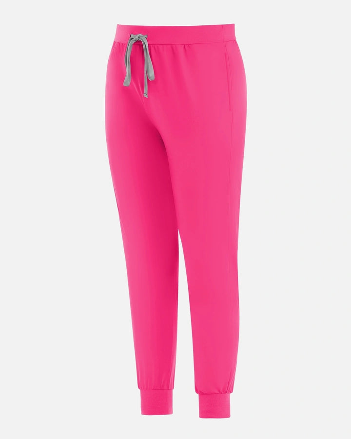 Eadflie  Women's Classic Jogger Uniform Pants - Azalea Pink