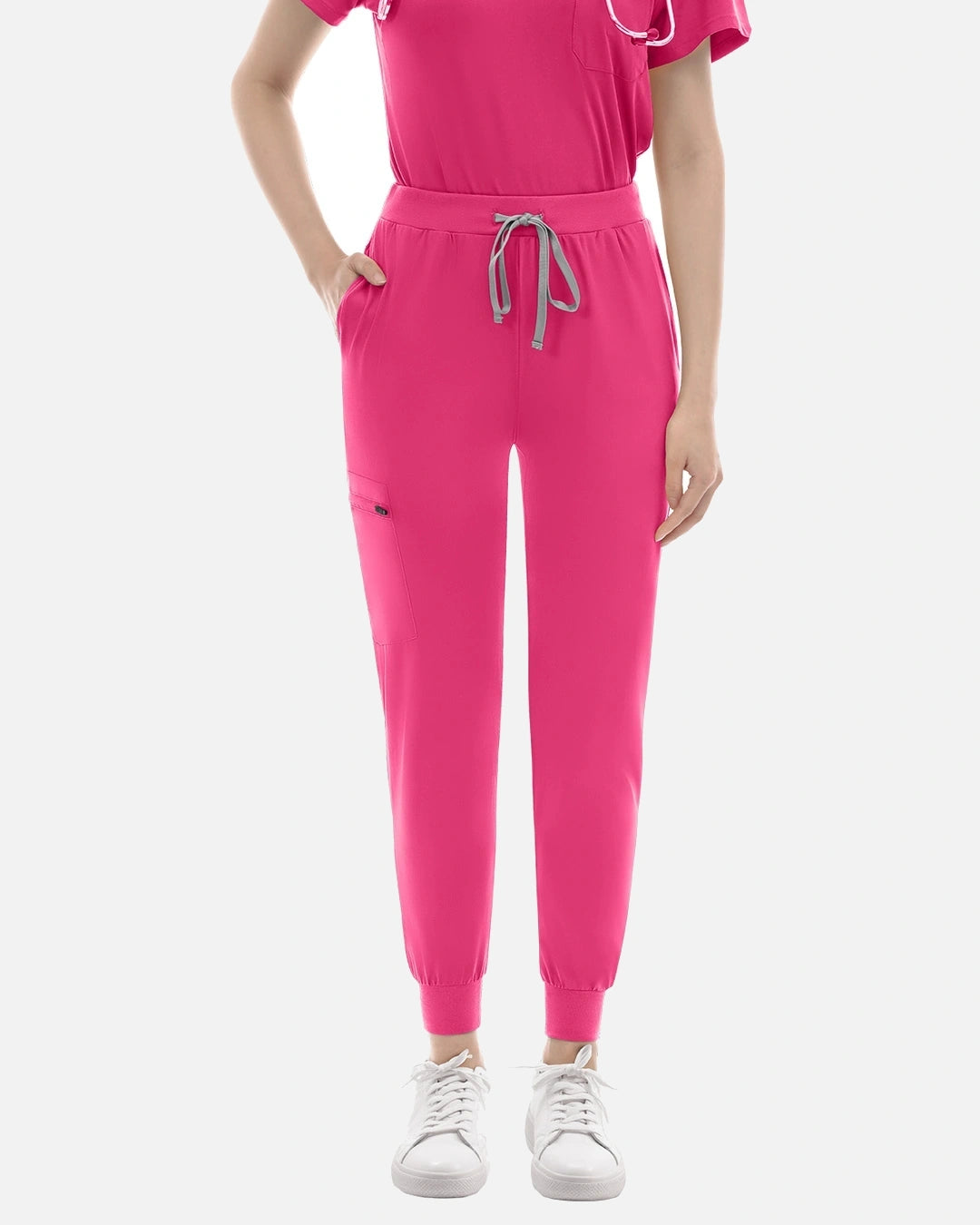 Azalea Pink – Eadflie Women's Classic Jogger Uniform Pants – product image 11
