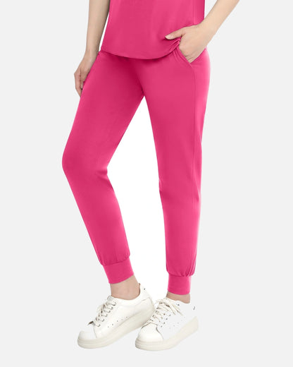 Azalea Pink – Eadflie Women's Classic Jogger Uniform Pants – product image 12