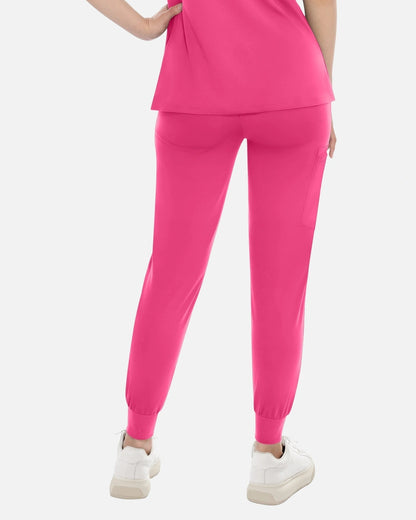 Azalea Pink – Eadflie Women's Classic Jogger Uniform Pants – product image 13