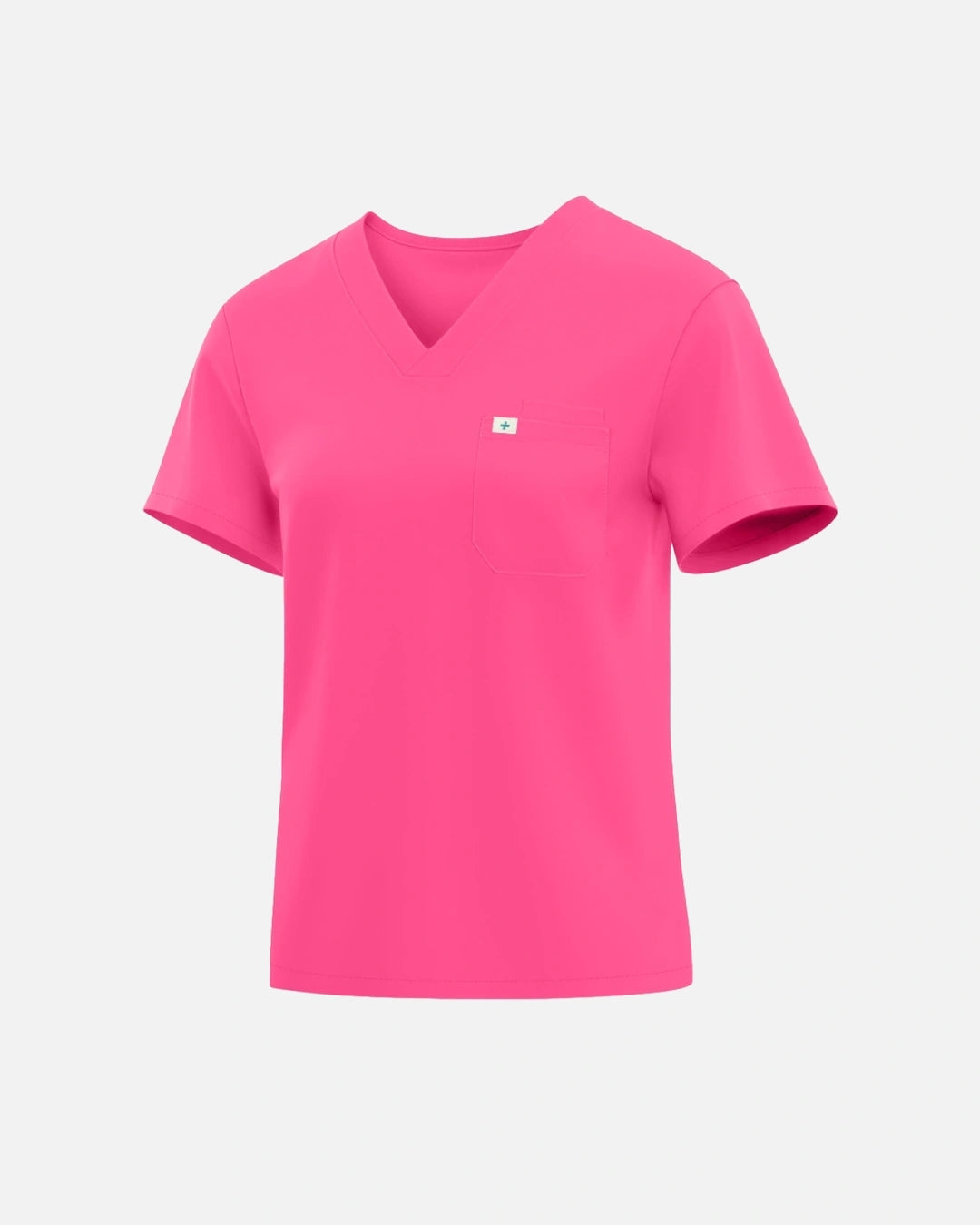 Azalea Pink – Eadflie Women's Classic V-Neck Uniform Top – product image 07