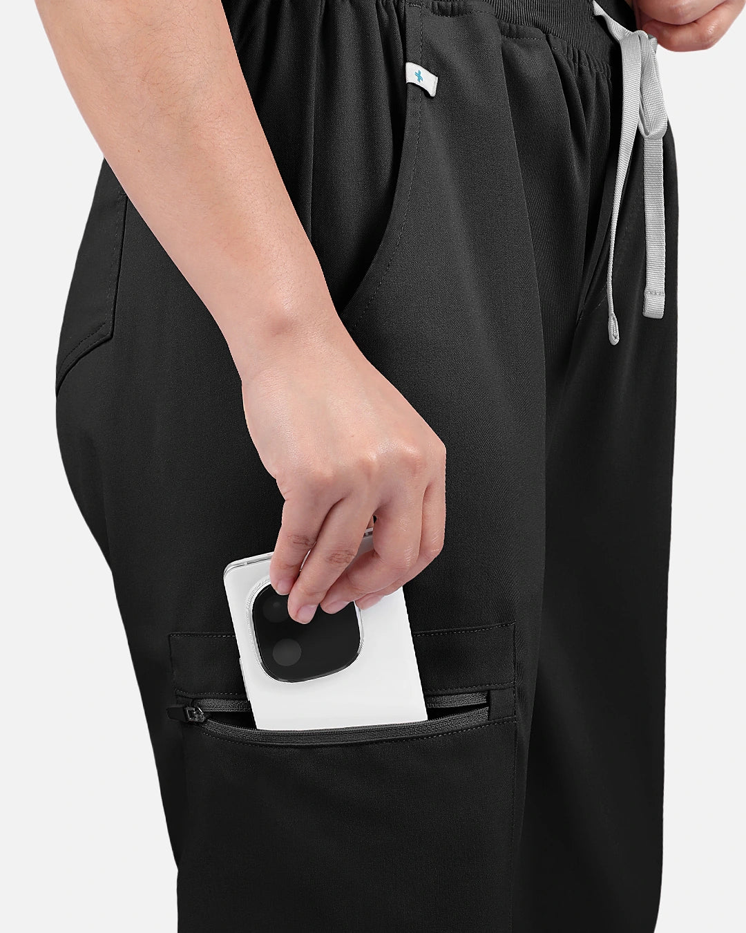 Black – Eadflie Women's Multi-Pocket Jogger Uniform Pants – product image 54