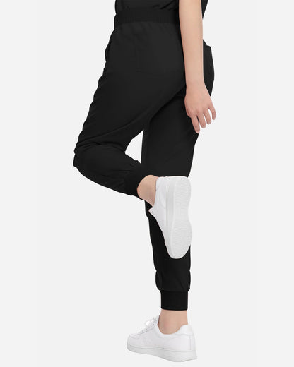 Black – Eadflie Women's Multi-Pocket Jogger Uniform Pants – product image 55