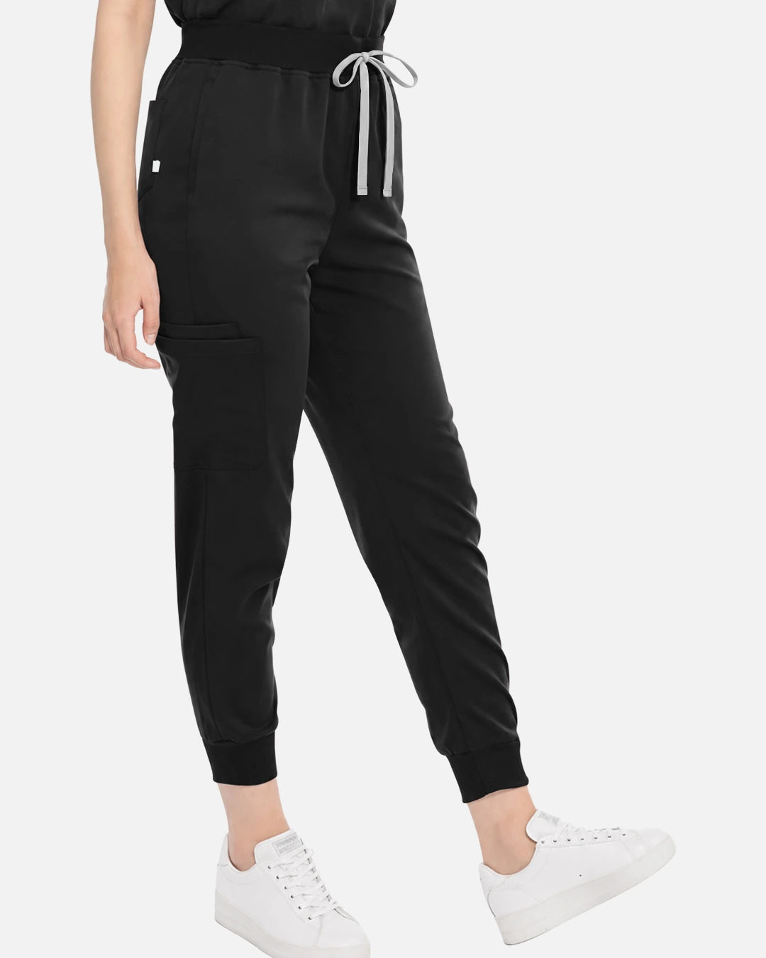 Black – Eadflie Women's Tapered Jogger Uniform Pants – Soft Stretch Bottoms – product image 18