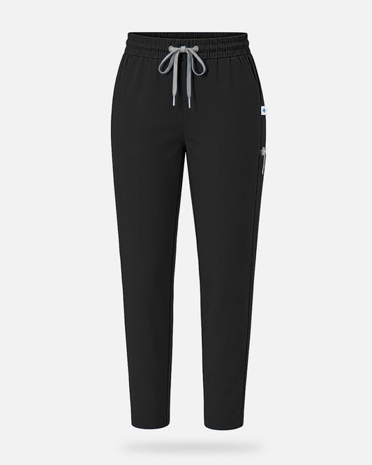 Black – Eadflie Women's Slim Fit Tapered Cargo Uniform Pants – product image 37