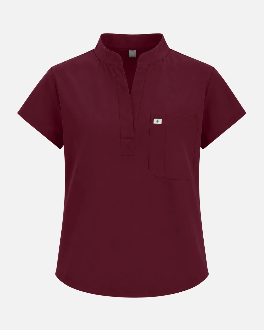 Burgundy Red – Eadflie Women's Sleeveless Henley Uniform Top – product image 66