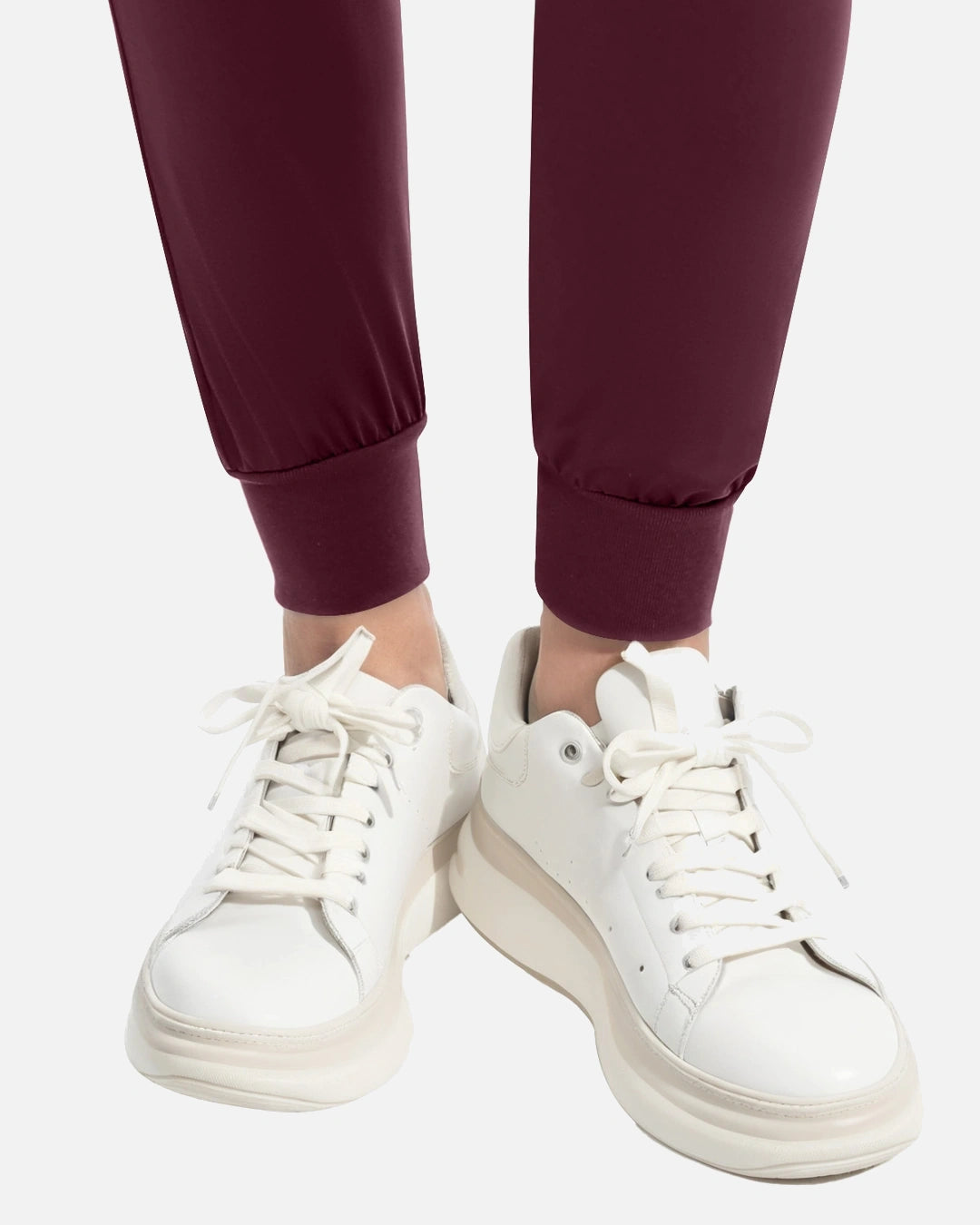Burgundy Red – Eadflie Women's Classic Jogger Uniform Pants – product image 08