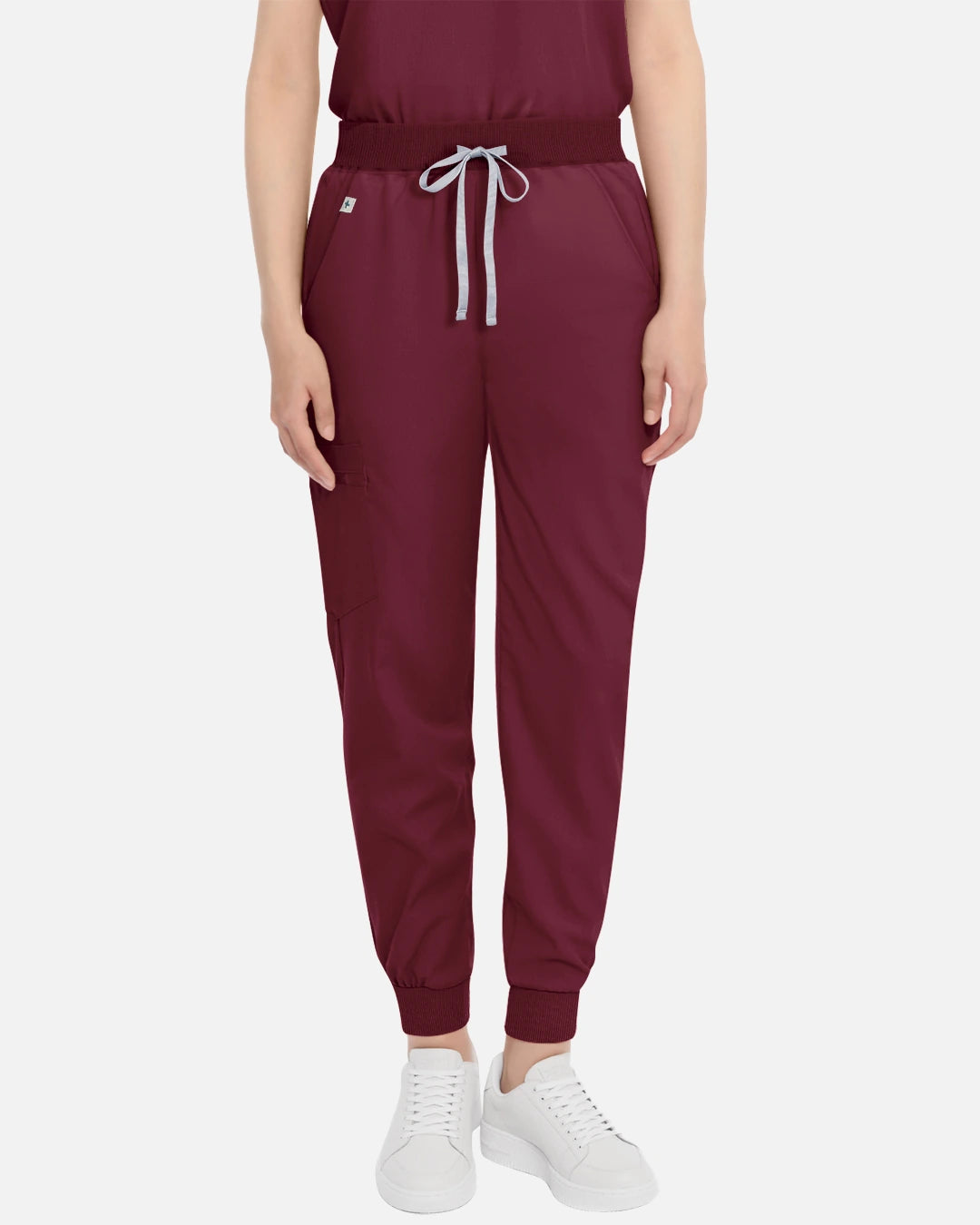 Burgundy Red – Eadflie Women's Multi-Pocket Jogger Uniform Pants – product image 47