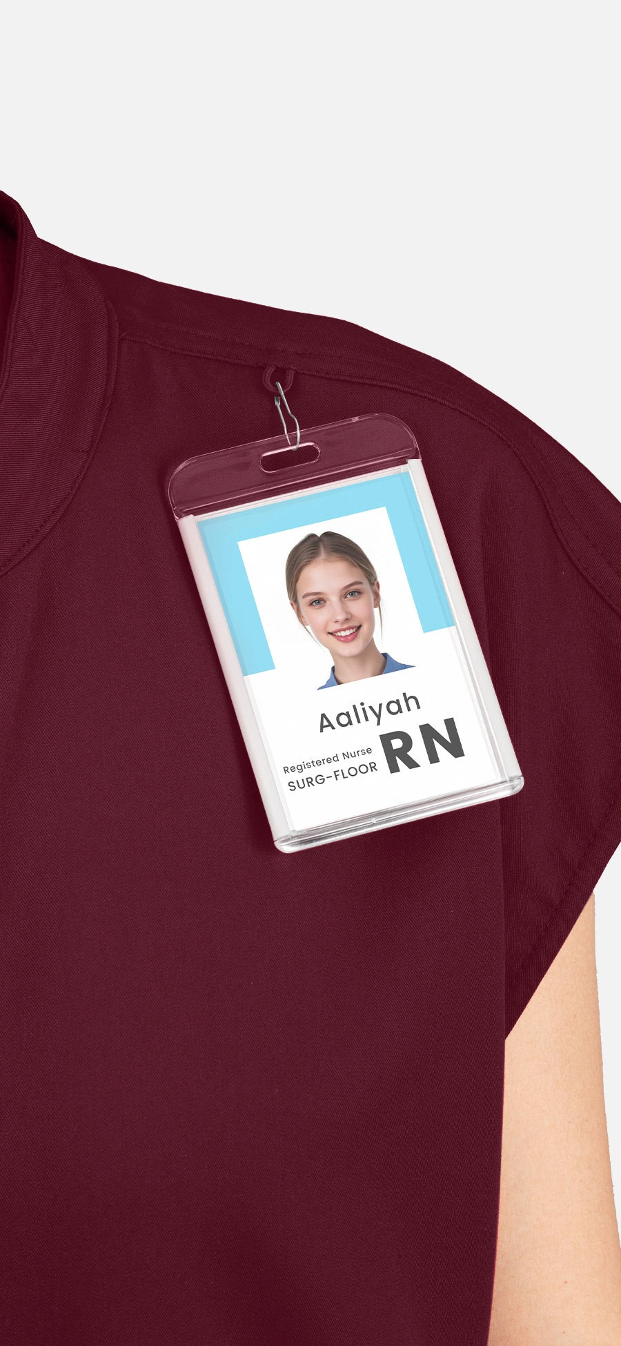 Burgundy Red – Eadflie Women's Sleeveless Mandarin Collar Jogger Uniform Set – product image 06