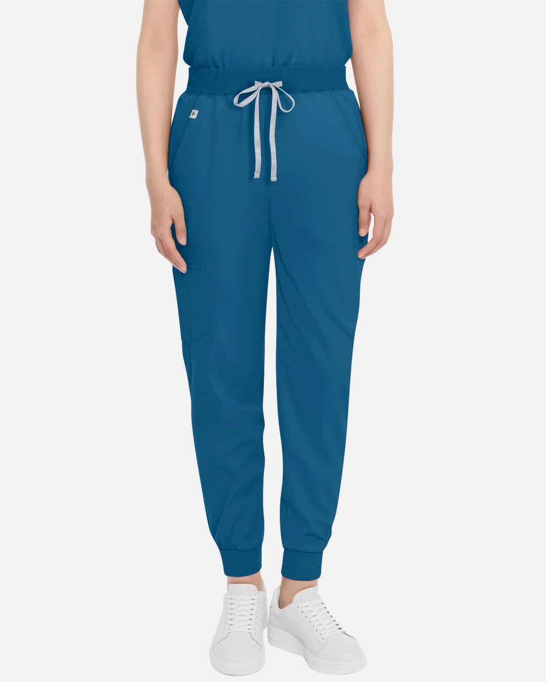 Caribbean Blue – Eadflie Women's Multi-Pocket Jogger Uniform Pants – product image 73