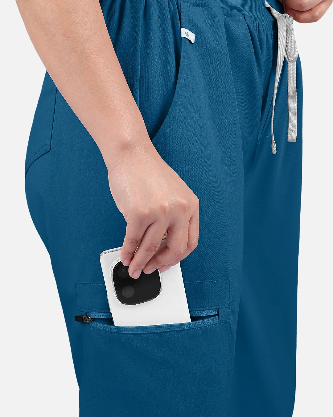 Caribbean Blue – Eadflie Women's Multi-Pocket Jogger Uniform Pants – product image 74