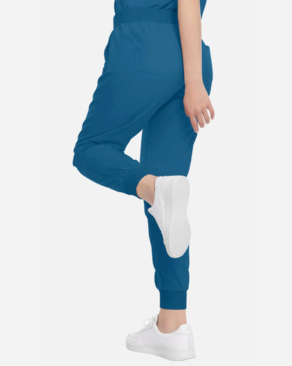 Caribbean Blue – Eadflie Women's Multi-Pocket Jogger Uniform Pants – product image 75
