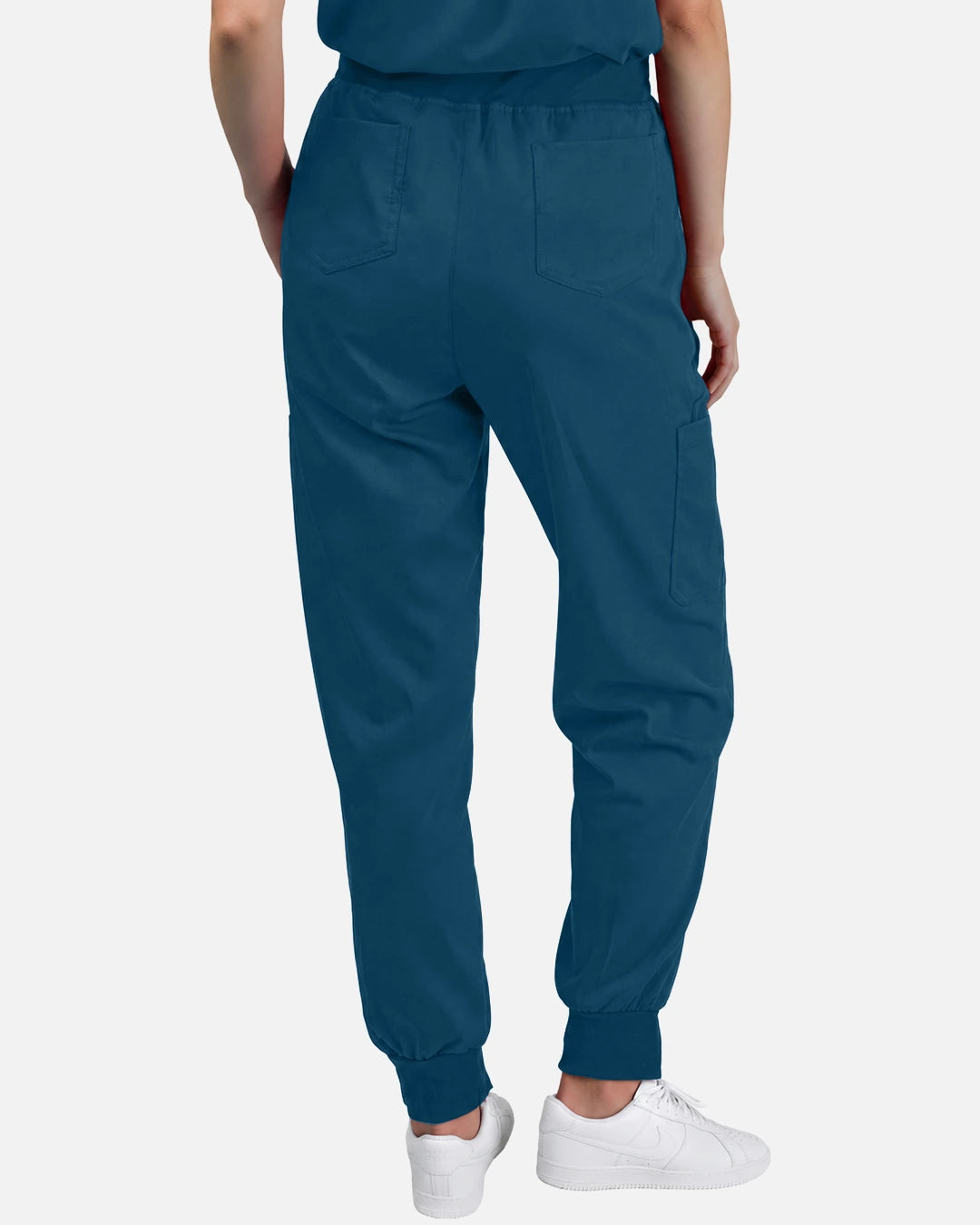 Caribbean Blue – Eadflie Women's Tapered Jogger Uniform Pants – Soft Stretch Bottoms – product image 89