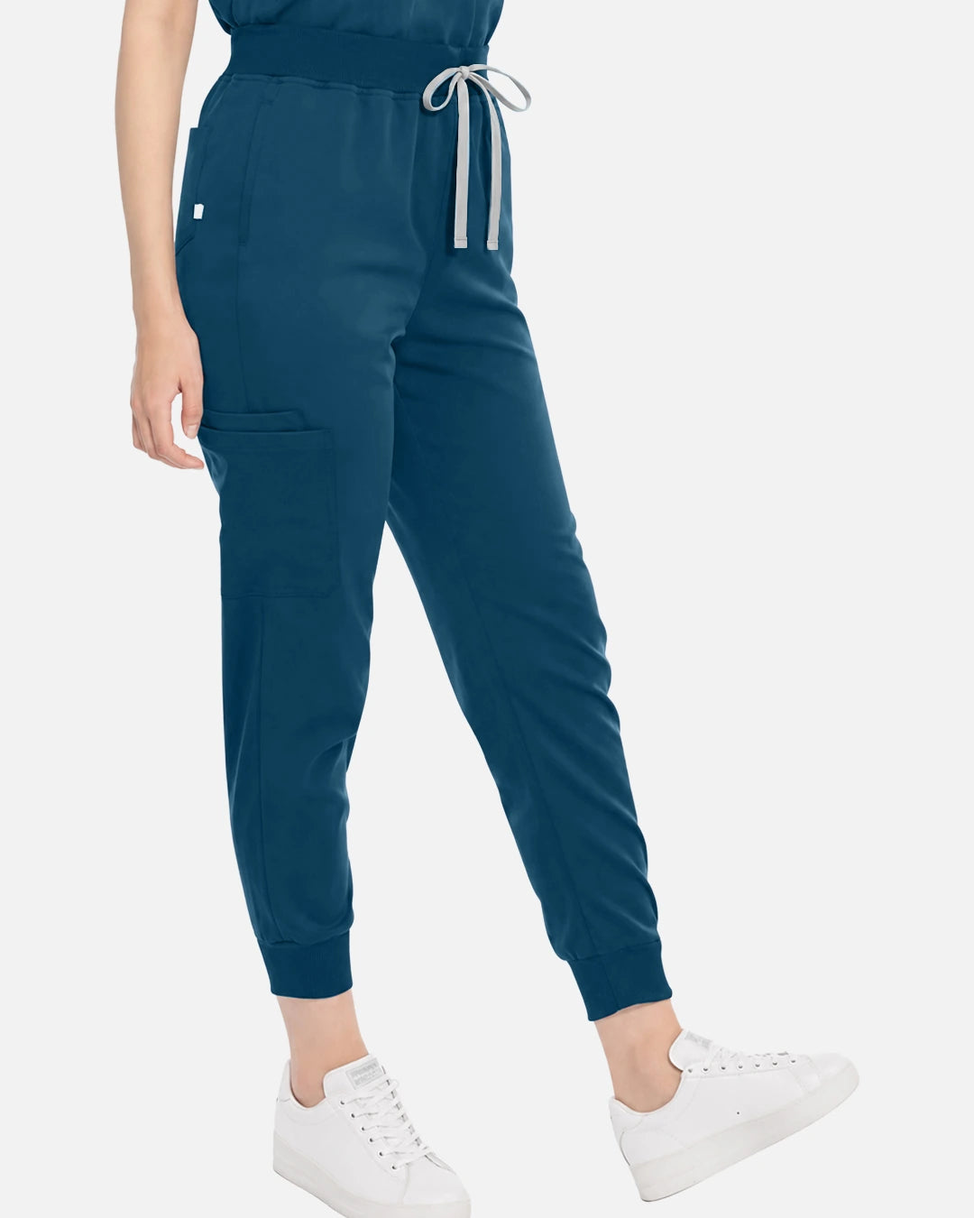Caribbean Blue – Eadflie Women's Tapered Jogger Uniform Pants – Soft Stretch Bottoms – product image 90