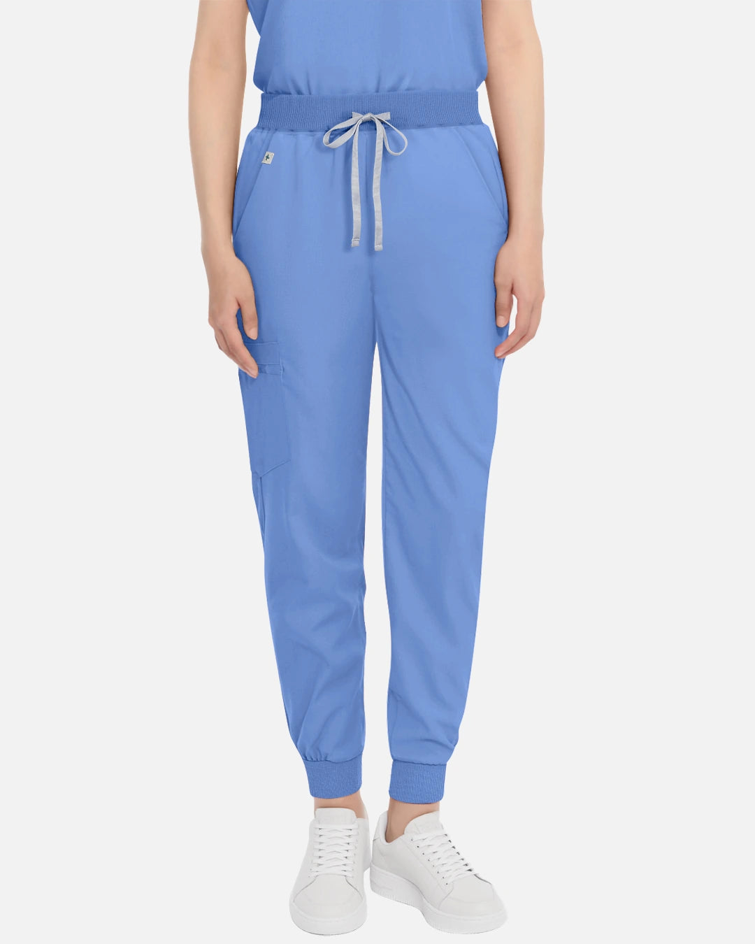Ceil Blue – Eadflie Women's Multi-Pocket Jogger Uniform Pants – product image 37