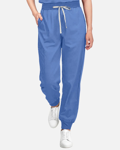 Ceil Blue – Eadflie Women's Tapered Jogger Uniform Pants – Soft Stretch Bottoms – product image 32