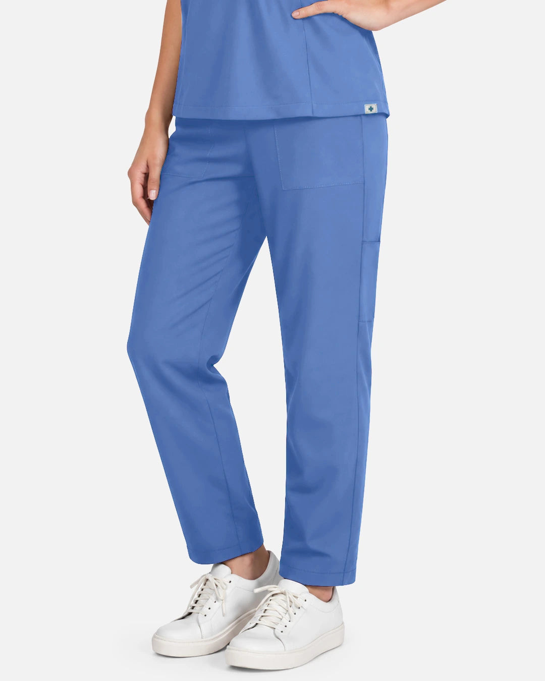 Ceil Blue – Eadflie Women's Slim Fit Tapered Cargo Uniform Pants – product image 71