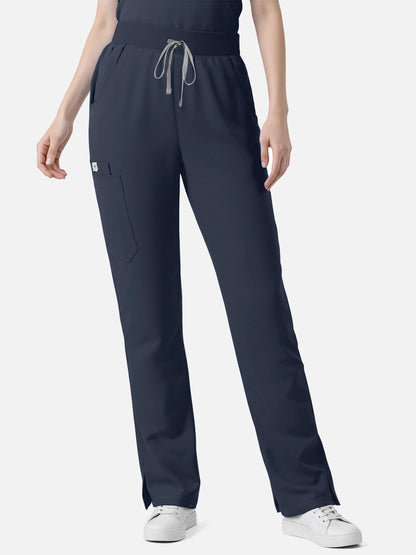 Charcoal Grey – Eadflie Women's Zip Polo Straight-Leg Uniform Set – product image 98