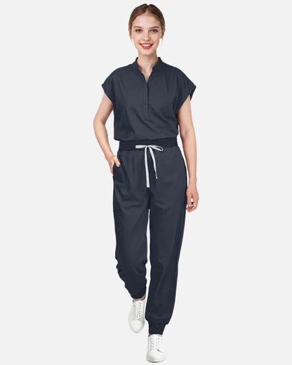 Charcoal Grey – Eadflie Women's Tapered Jogger Uniform Pants – Soft Stretch Bottoms – product image 39