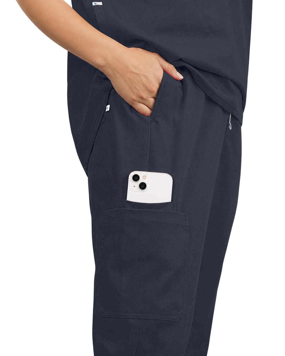 Charcoal Grey – Eadflie Women's Tapered Jogger Uniform Pants – Soft Stretch Bottoms – product image 40