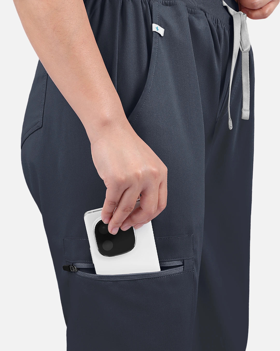 Charcoal Grey – Eadflie Women's Multi-Pocket Jogger Uniform Pants – product image 08