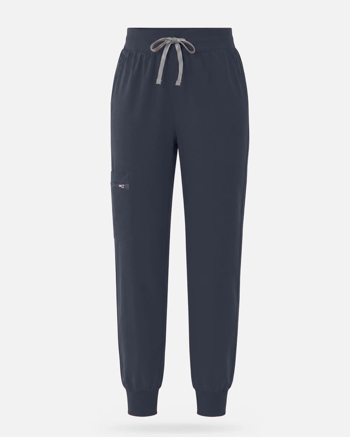 Eadflie Women's Multi-Pocket Jogger Uniform Pants - Charcoal Grey