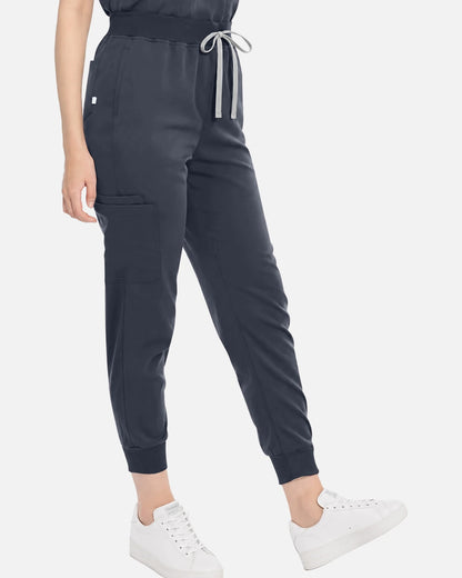 Charcoal Grey – Eadflie Women's Tapered Jogger Uniform Pants – Soft Stretch Bottoms – product image 42