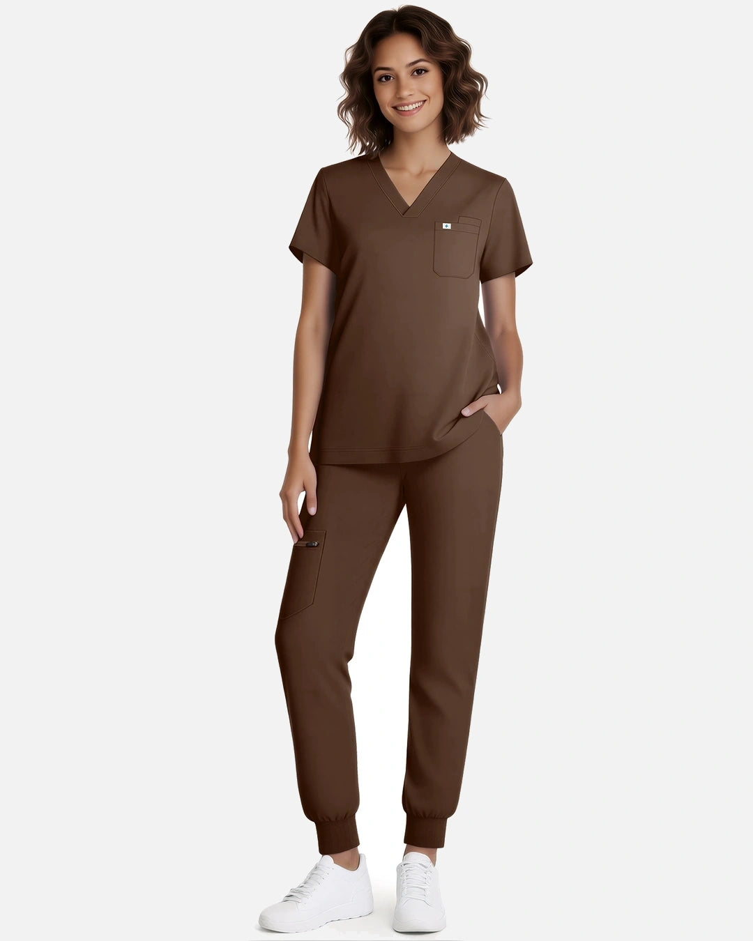Coffee – Eadflie Women's Classic Jogger Uniform Pants – product image 79