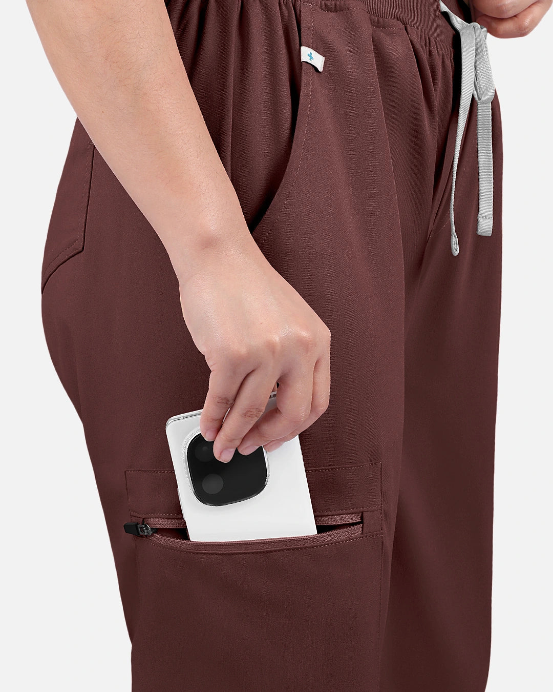 Coffee – Eadflie Women's Multi-Pocket Jogger Uniform Pants – product image 34