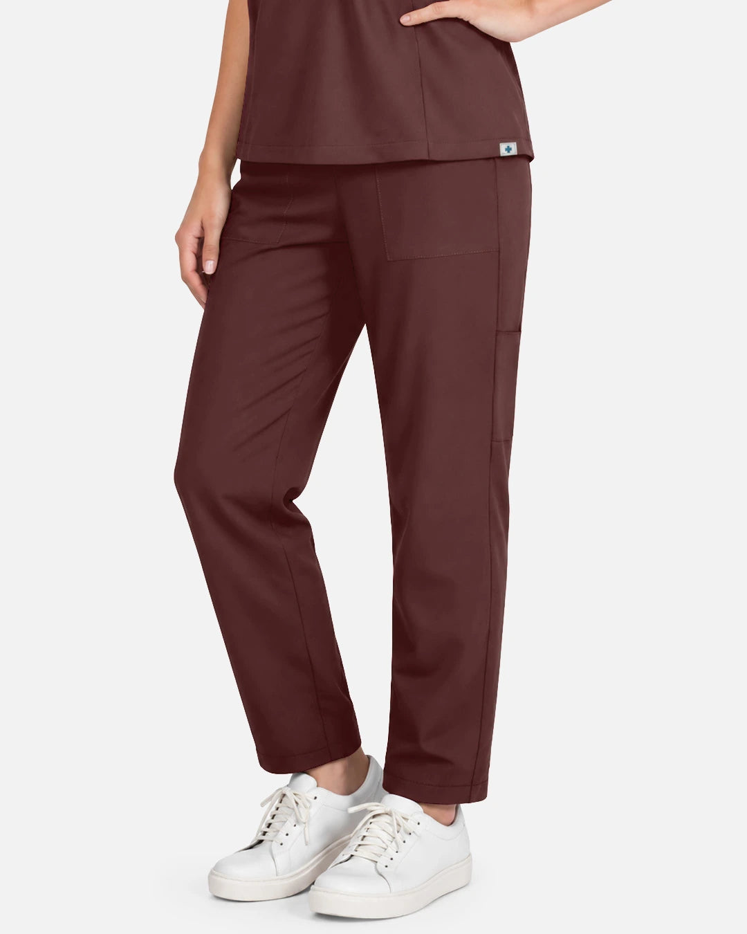 Coffee – Eadflie Women's Slim Fit Tapered Cargo Uniform Pants – product image 35