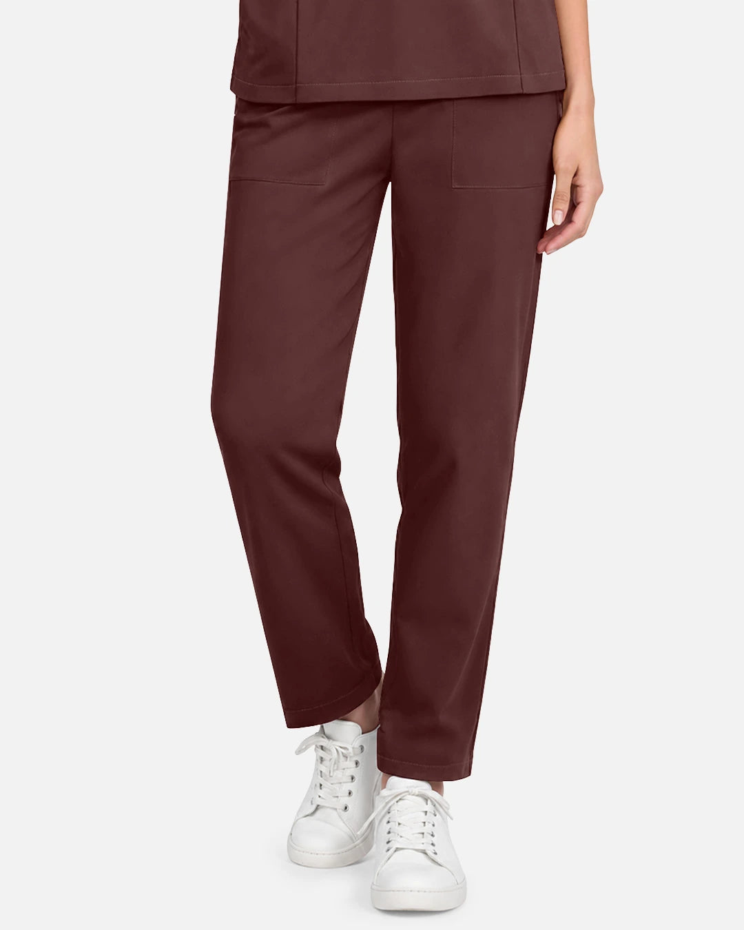 Coffee – Eadflie Women's Slim Fit Tapered Cargo Uniform Pants – product image 32