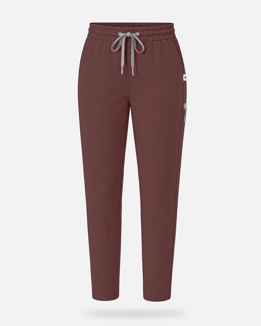 Coffee – Eadflie Women's Slim Fit Tapered Cargo Uniform Pants – product image 31