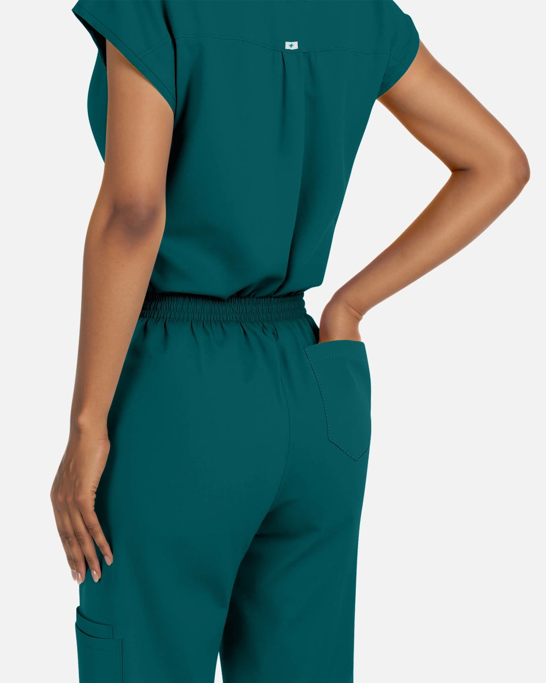 Dark Green – Eadflie Women's Sleeveless Henley Uniform Top – product image 71