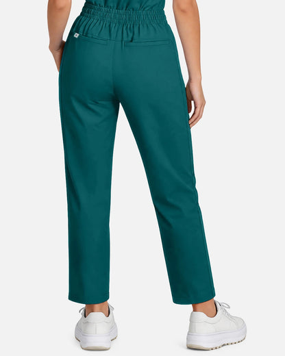 Dark Green – Eadflie Women's Slim Fit Tapered Cargo Uniform Pants – product image 64