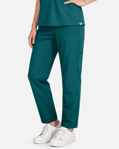 Dark Green – Eadflie Women's Slim Fit Tapered Cargo Uniform Pants – product image 65