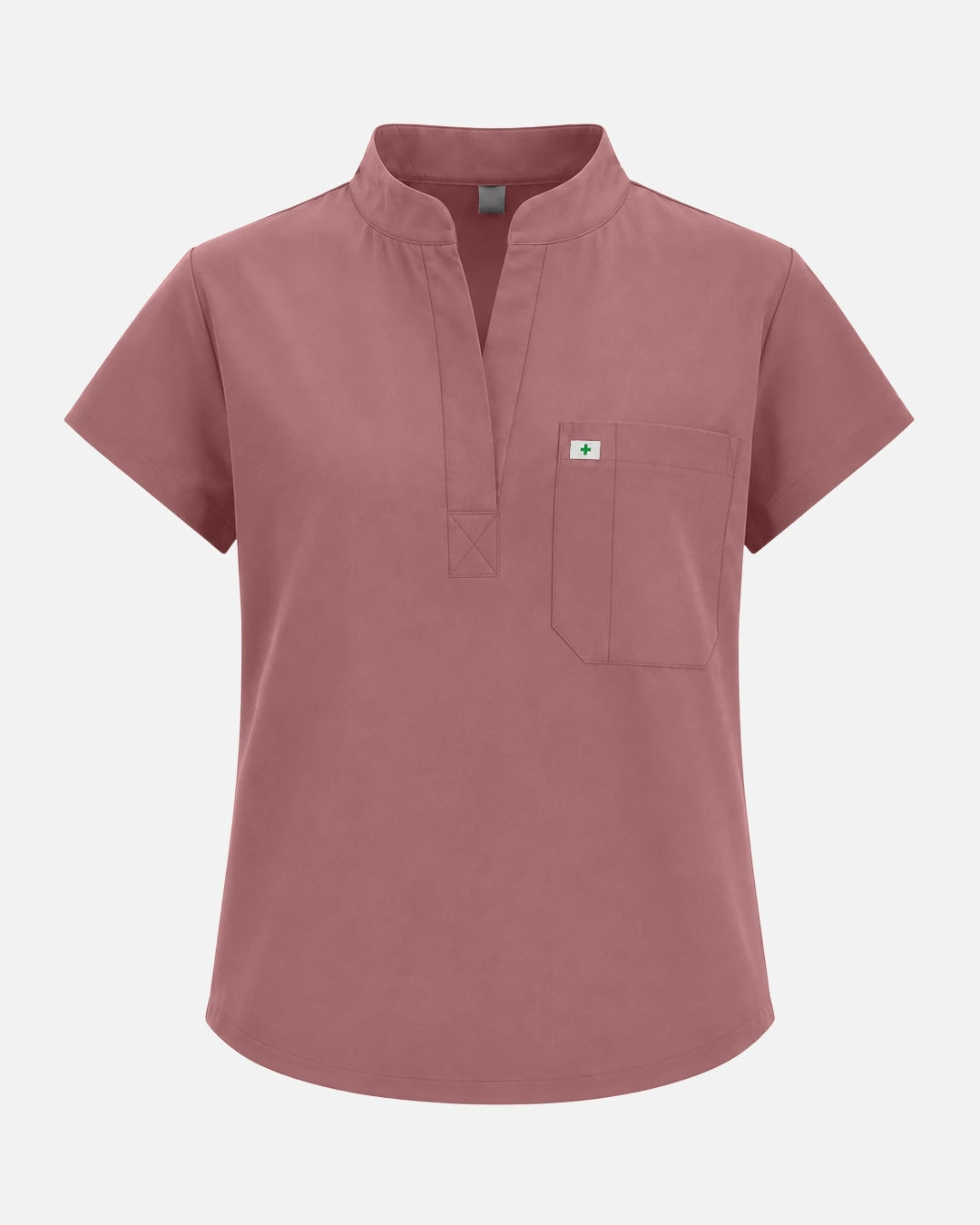 Flesh Pink – Eadflie Women's Sleeveless Henley Uniform Top – product image 30
