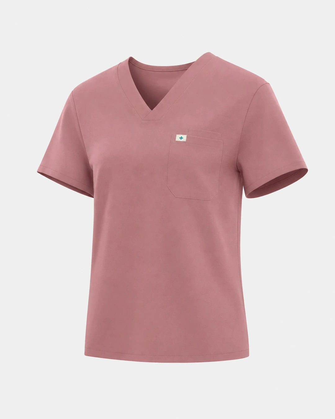 Flesh Pink – Eadflie Women's Classic V-Neck Uniform Top – product image 87
