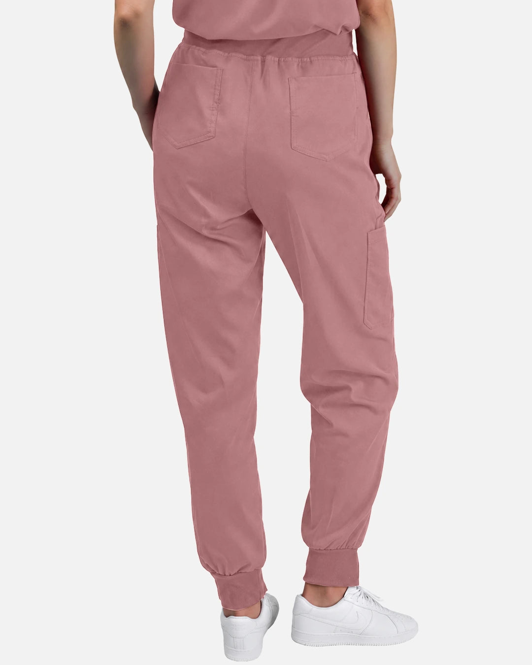 Flesh Pink – Eadflie Women's Tapered Jogger Uniform Pants – Soft Stretch Bottoms – product image 11