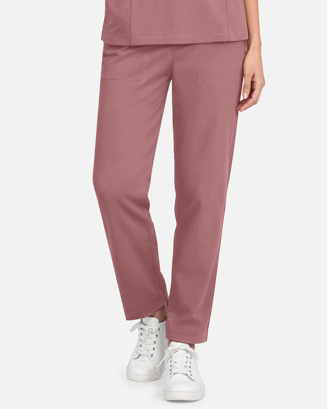 Flesh Pink – Eadflie Women's Slim Fit Tapered Cargo Uniform Pants – product image 14