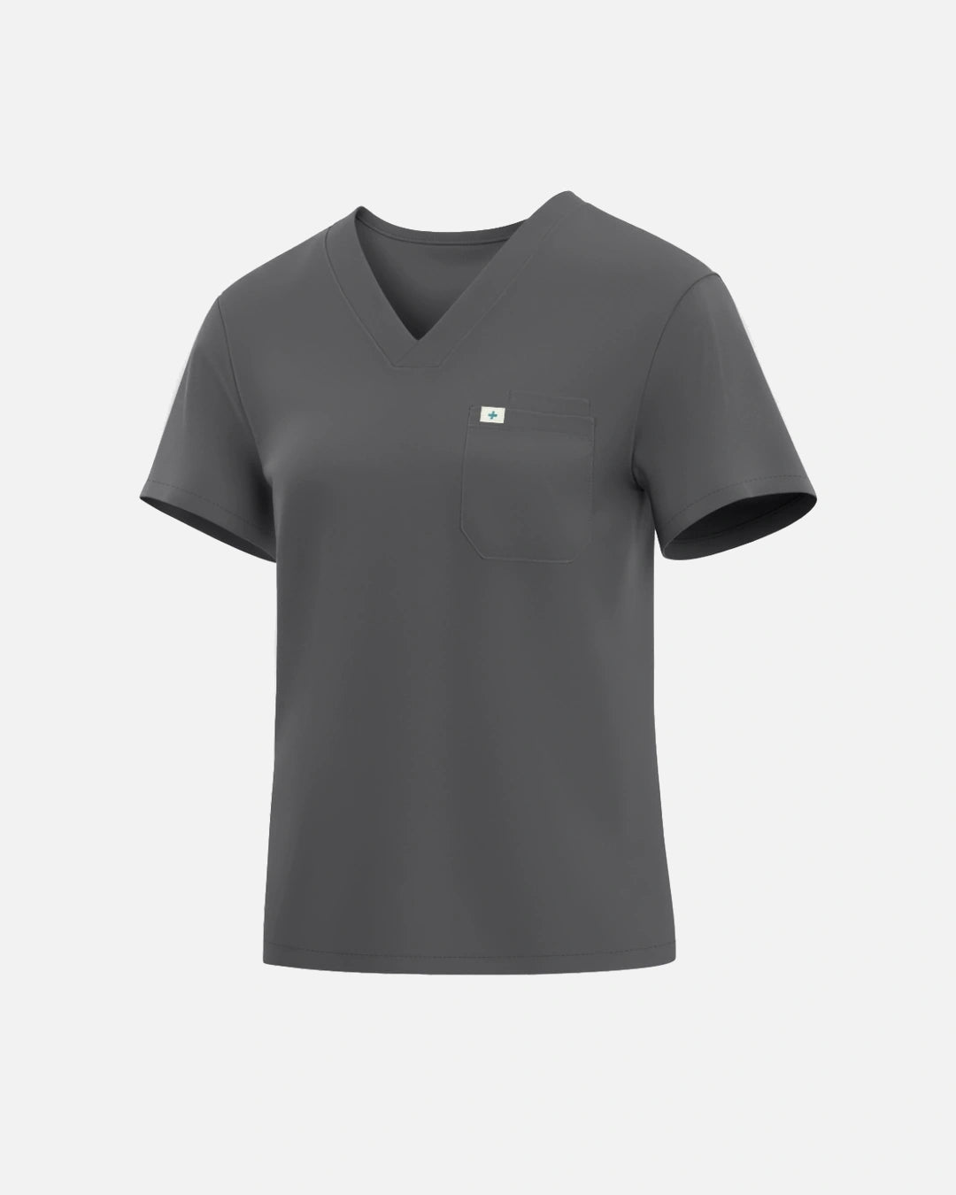 Heather Grey – Eadflie Women's Classic V-Neck Uniform Top – product image 31