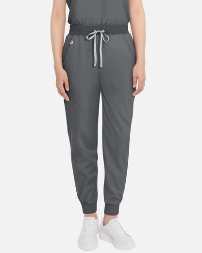 Heather Grey – Eadflie Women's Multi-Pocket Jogger Uniform Pants – product image 22