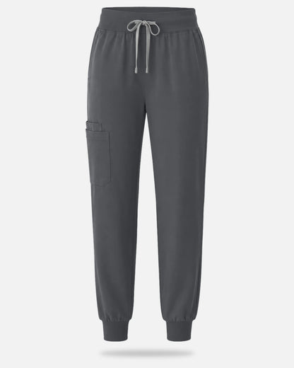 Heather Grey – Eadflie Women's Tapered Jogger Uniform Pants – Soft Stretch Bottoms – product image 49